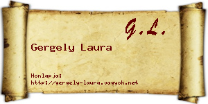Gergely Laura névjegykártya